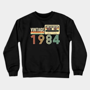 40 Year Old Gifts Vintage 1984 40th Birthday Cassette Tape T-Shirt Crewneck Sweatshirt